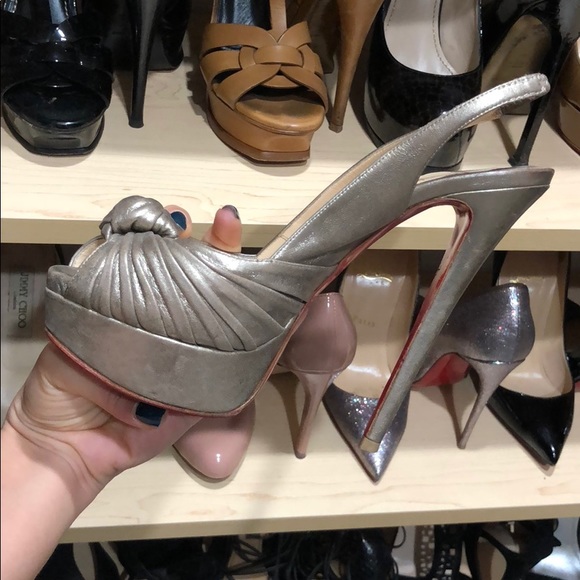 COPY - Christian Louboutin Jenny Slingback OpenToe Heels - Picture 6 of 6